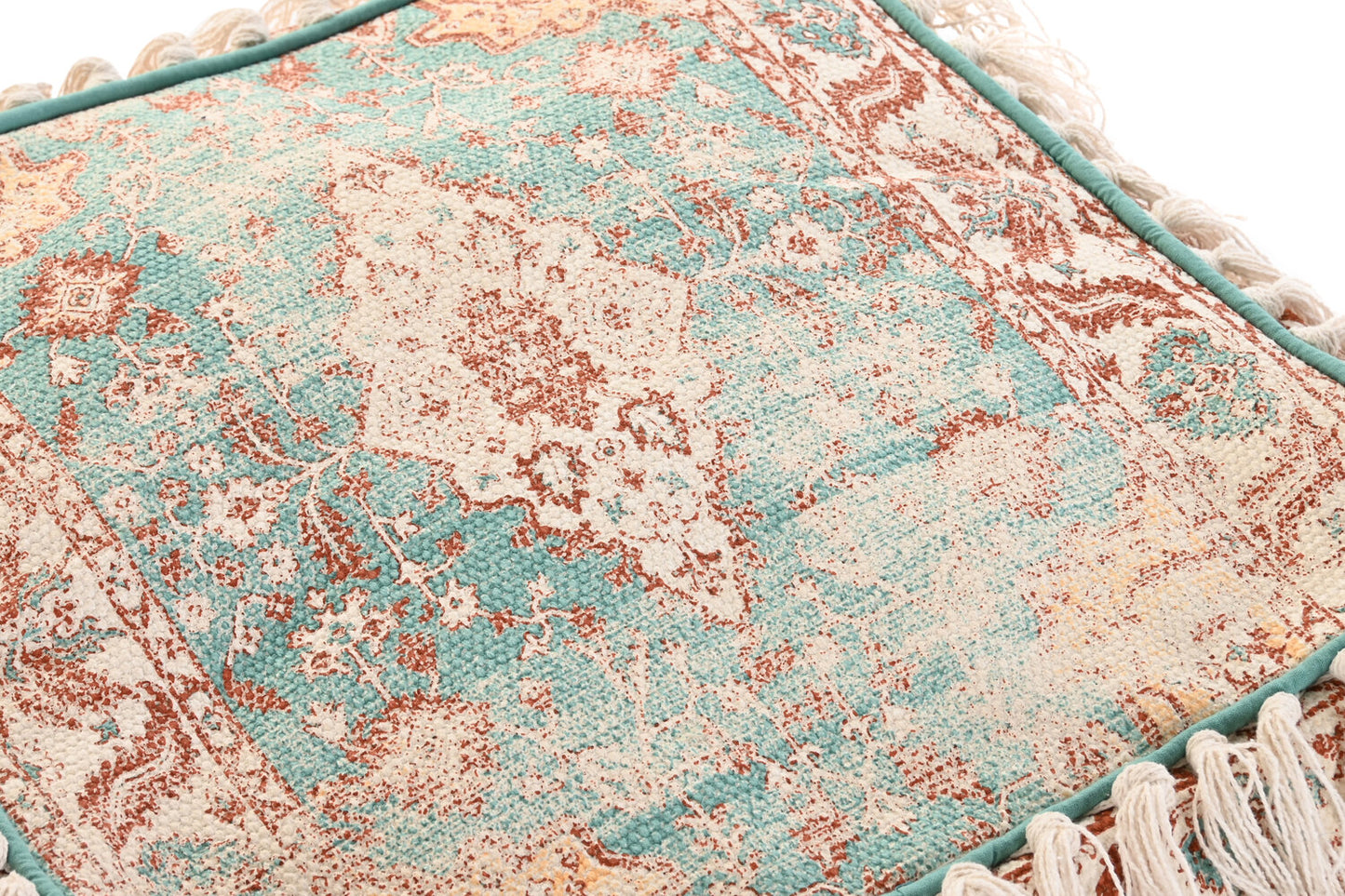 COJIN SUELO ALGODON 40X40X40 1600 GR: FLECOS VERDE