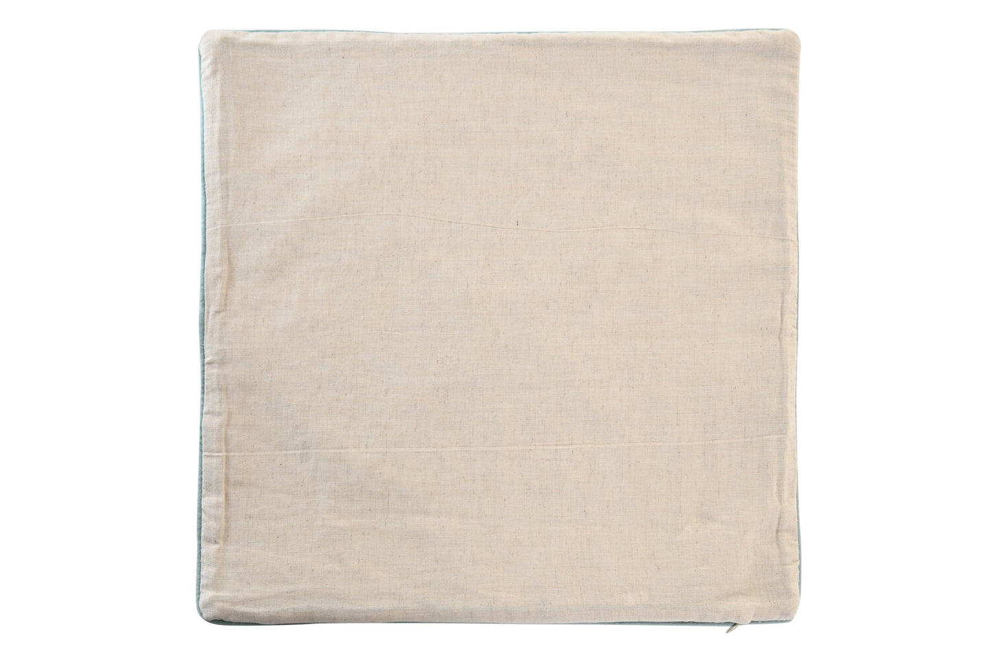 FUNDA COJIN ALGODON 50X1X50 BORDADO AZUL