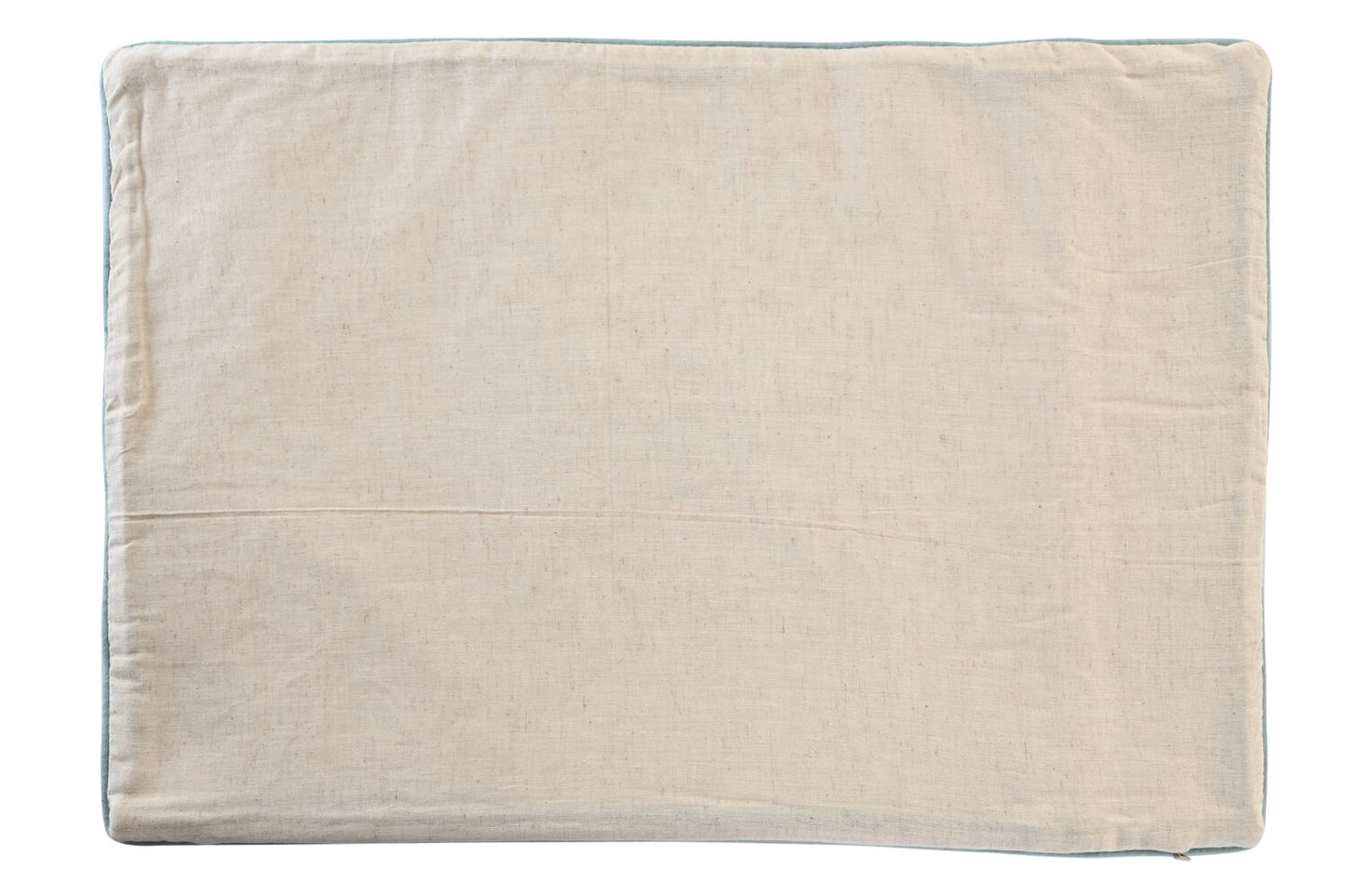 FUNDA COJIN ALGODON 60X1X40 BORDADO AZUL