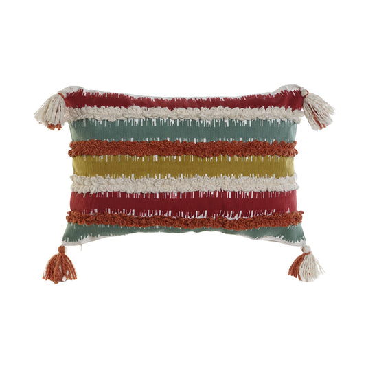 FUNDA COJIN ALGODON 60X1X40 RAYAS MULTICOLOR