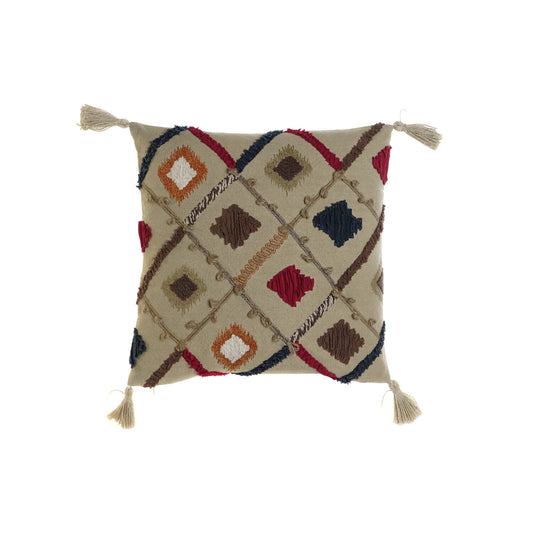 FUNDA COJIN ALGODON 50X1X50 FLECOS MULTICOLOR