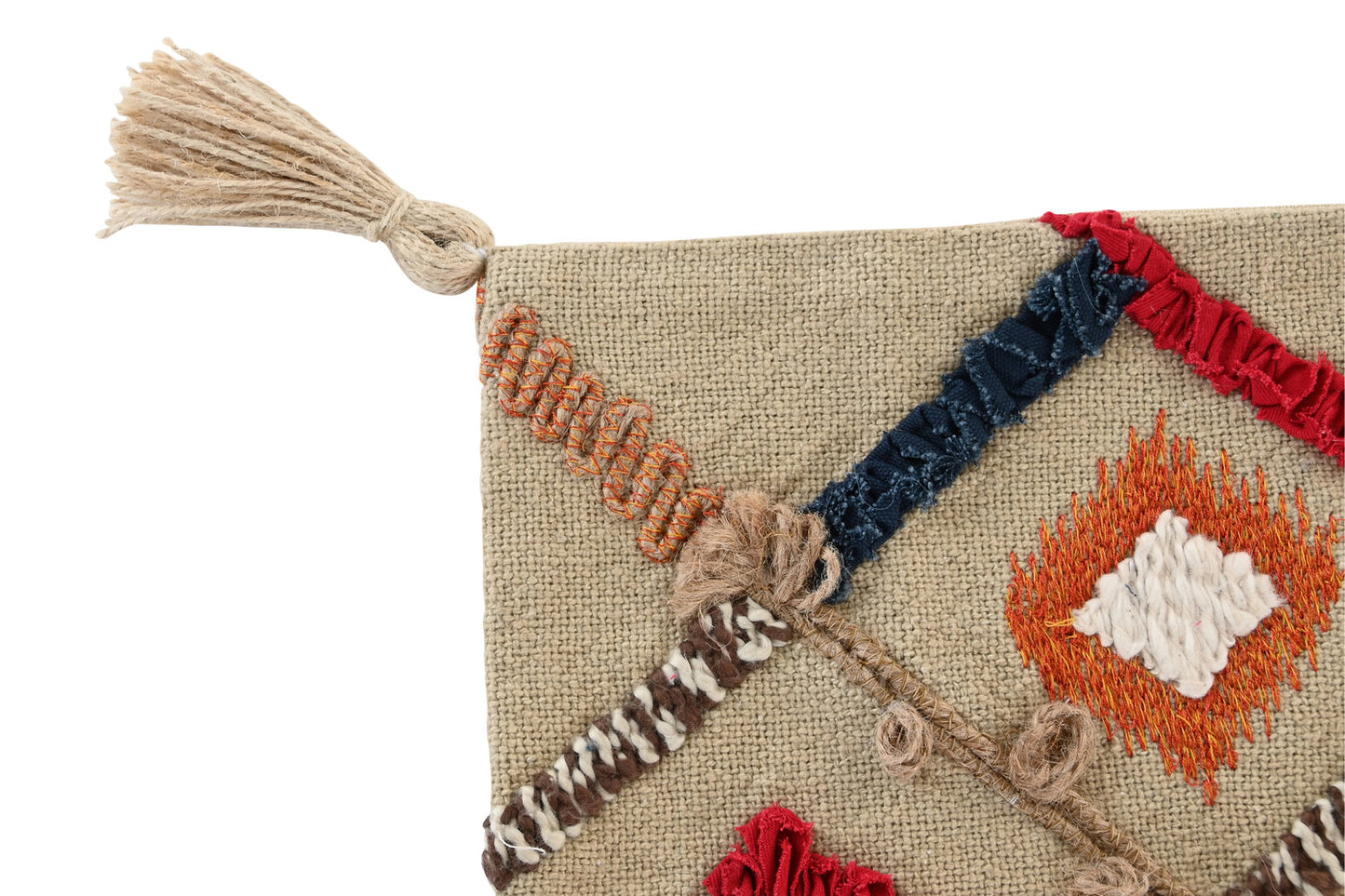 FUNDA COJIN ALGODON 60X1X40 FLECOS MULTICOLOR