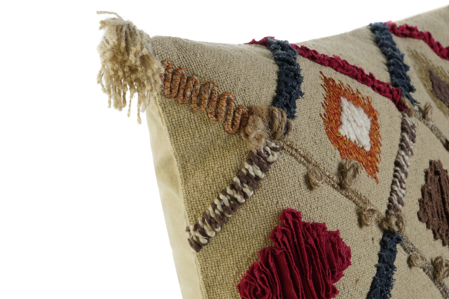 FUNDA COJIN ALGODON 60X1X40 FLECOS MULTICOLOR