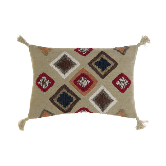 FUNDA COJIN ALGODON 60X1X40 FLECOS MULTICOLOR