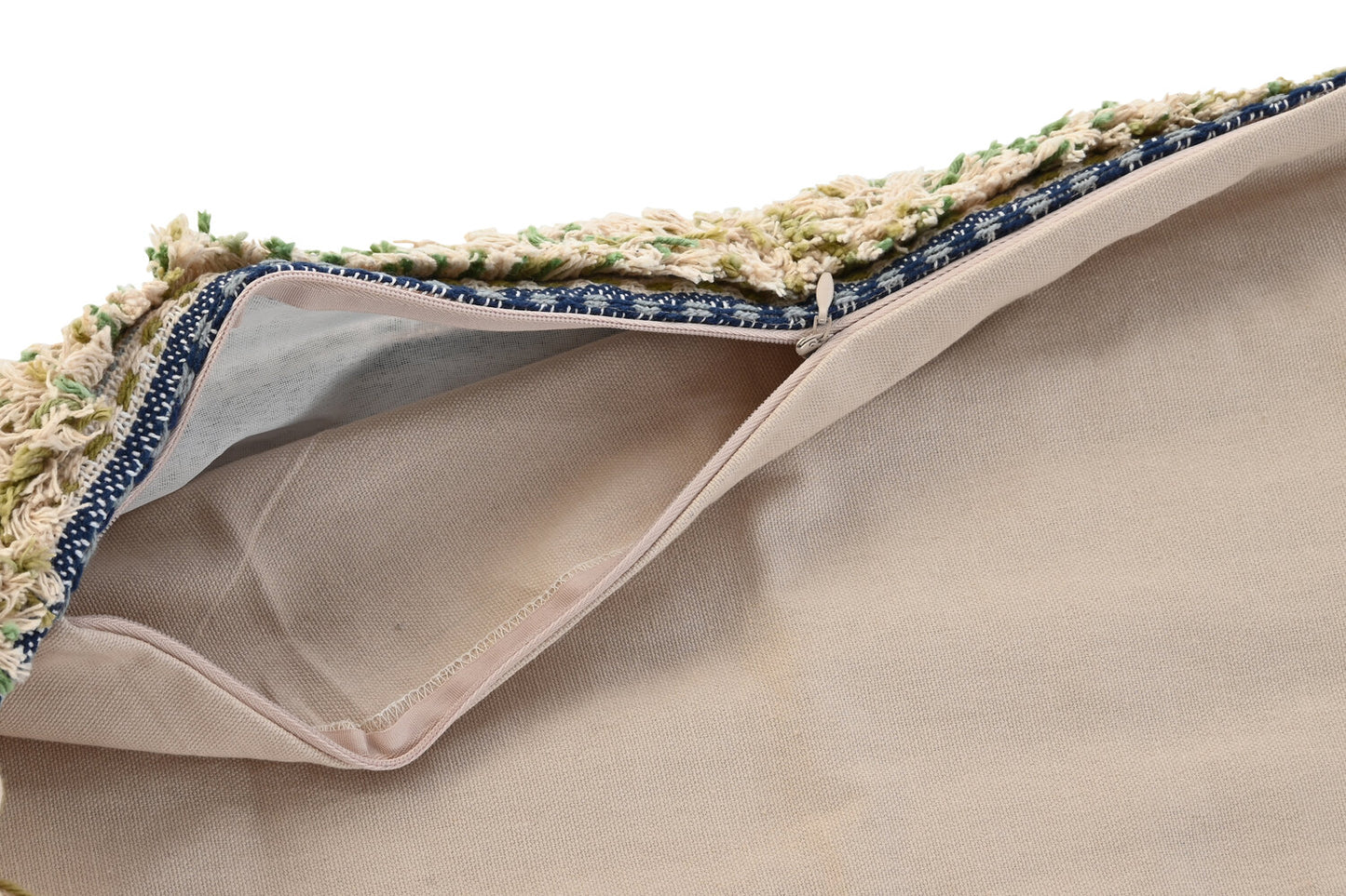 FUNDA COJIN ALGODON 60X1X40 FLECOS MULTICOLOR