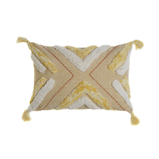 FUNDA COJIN ALGODON 60X1X40 AMARILLO