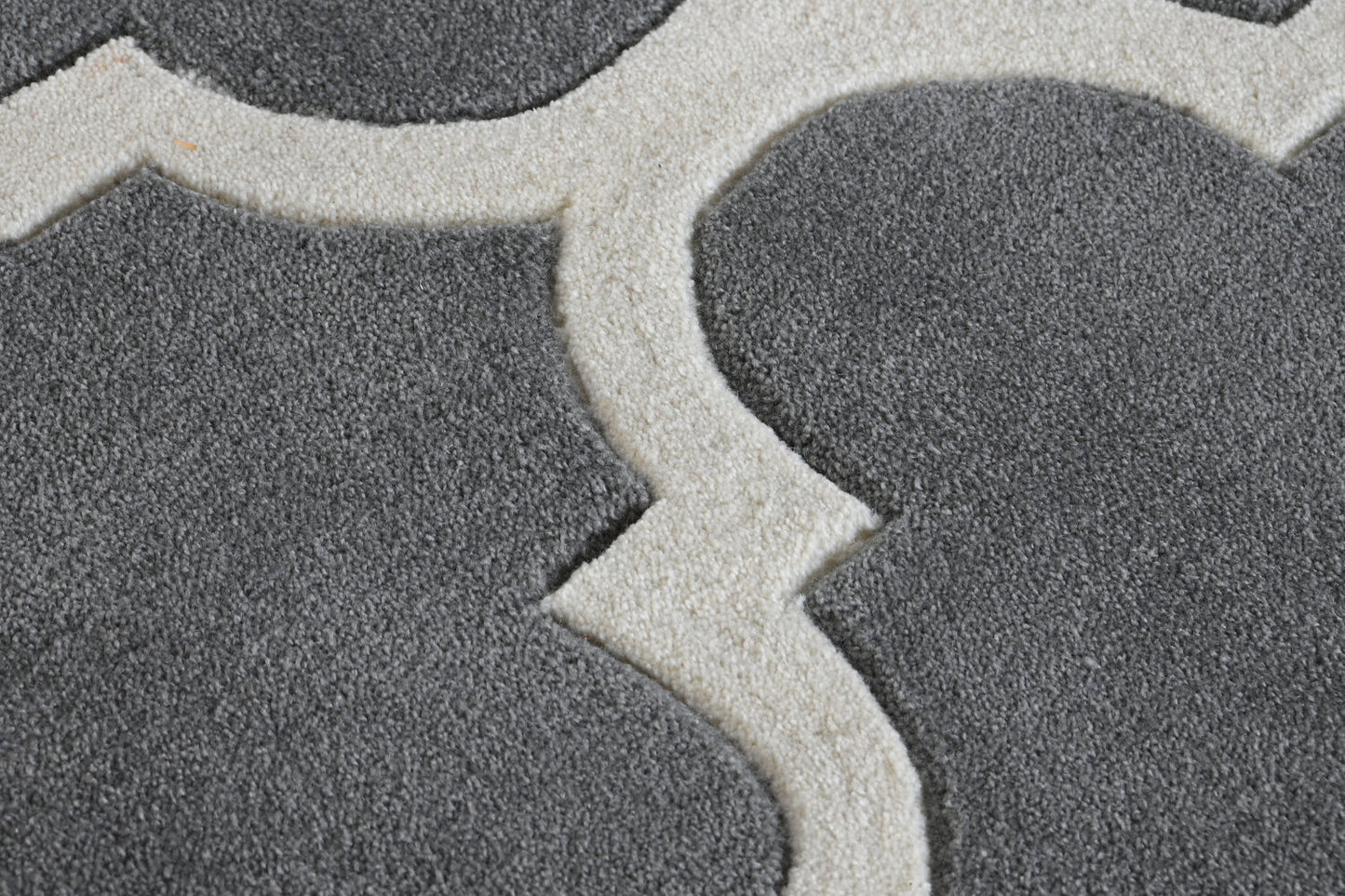 ALFOMBRA POLIESTER 160X230X2 1800 GSM ETNICO GRIS