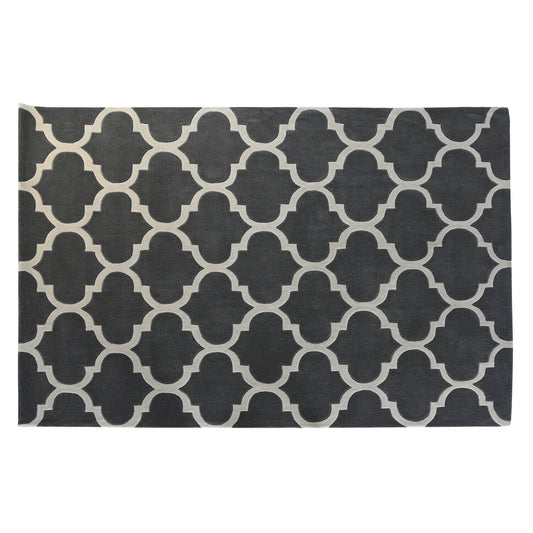 ALFOMBRA POLIESTER 160X230X2 1800 GSM ETNICO GRIS