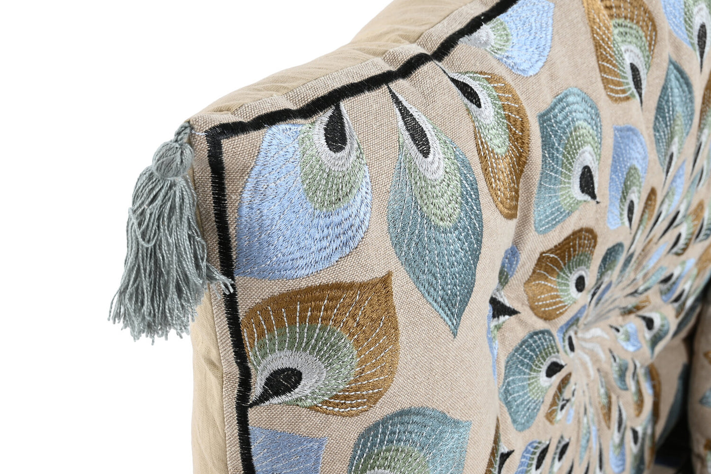 SILLON SET 4 ALGODON 150X76X20 DOBLE AZUL