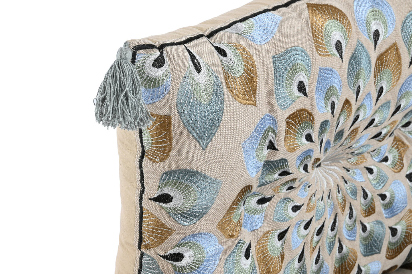 SILLON SET 4 ALGODON 90X55X18 DOBLE AZUL