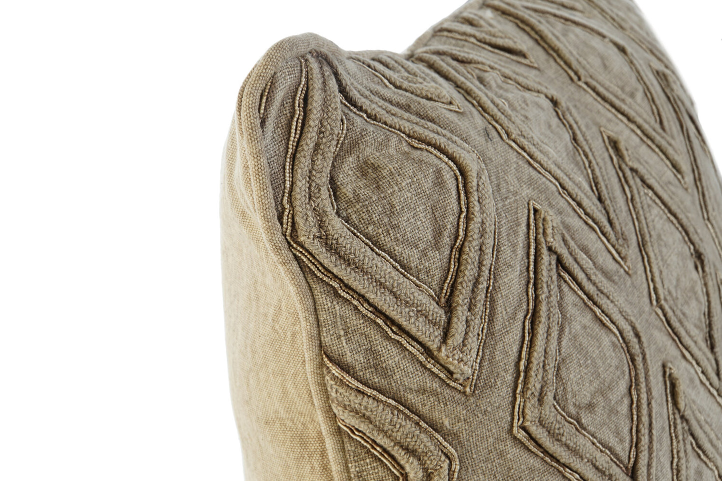 COJIN ALGODON 50X15X50 560GR: BORDADO BEIGE