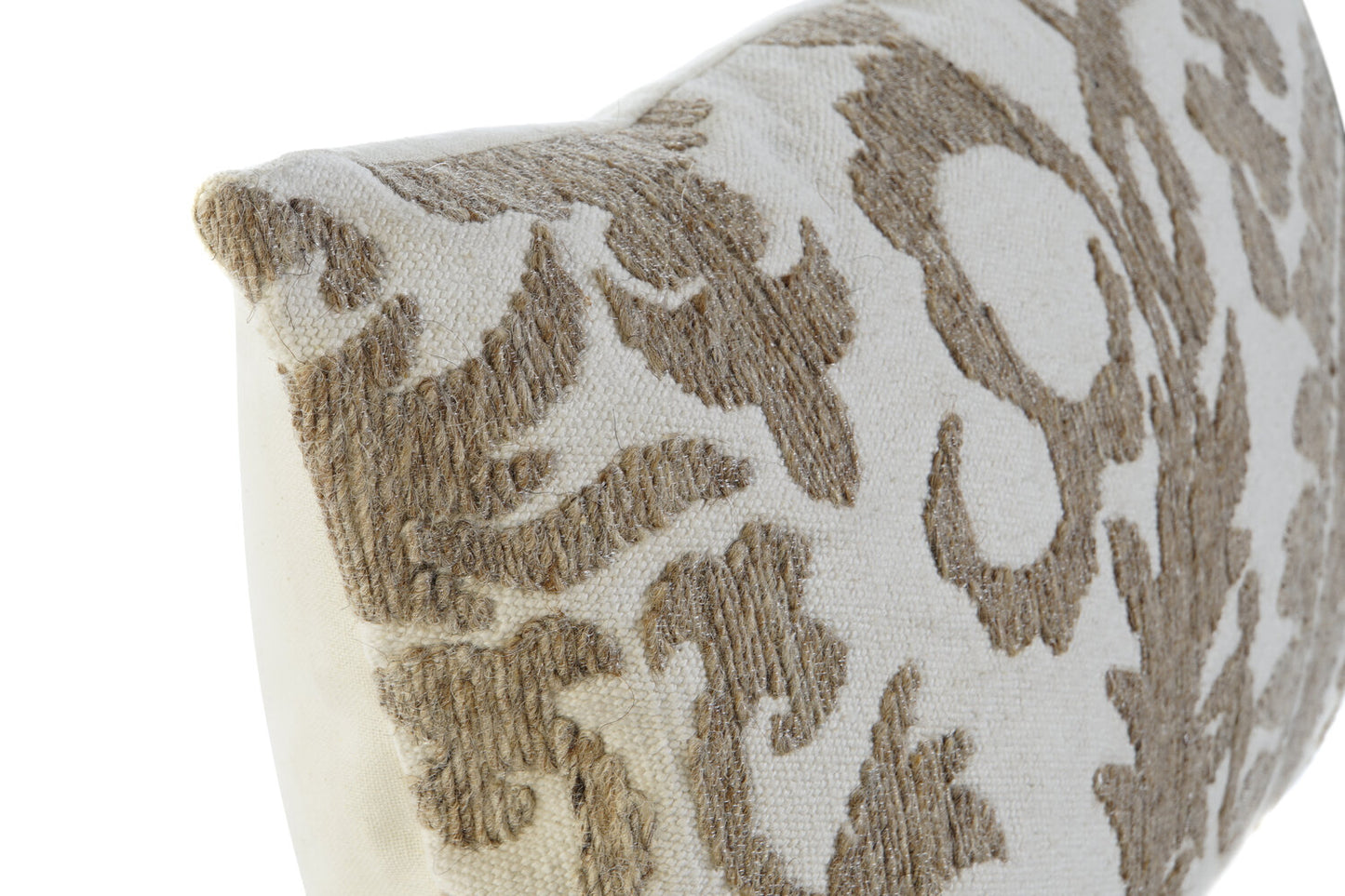 COJIN ALGODON 50X15X30 380GR: BORDADO BEIGE