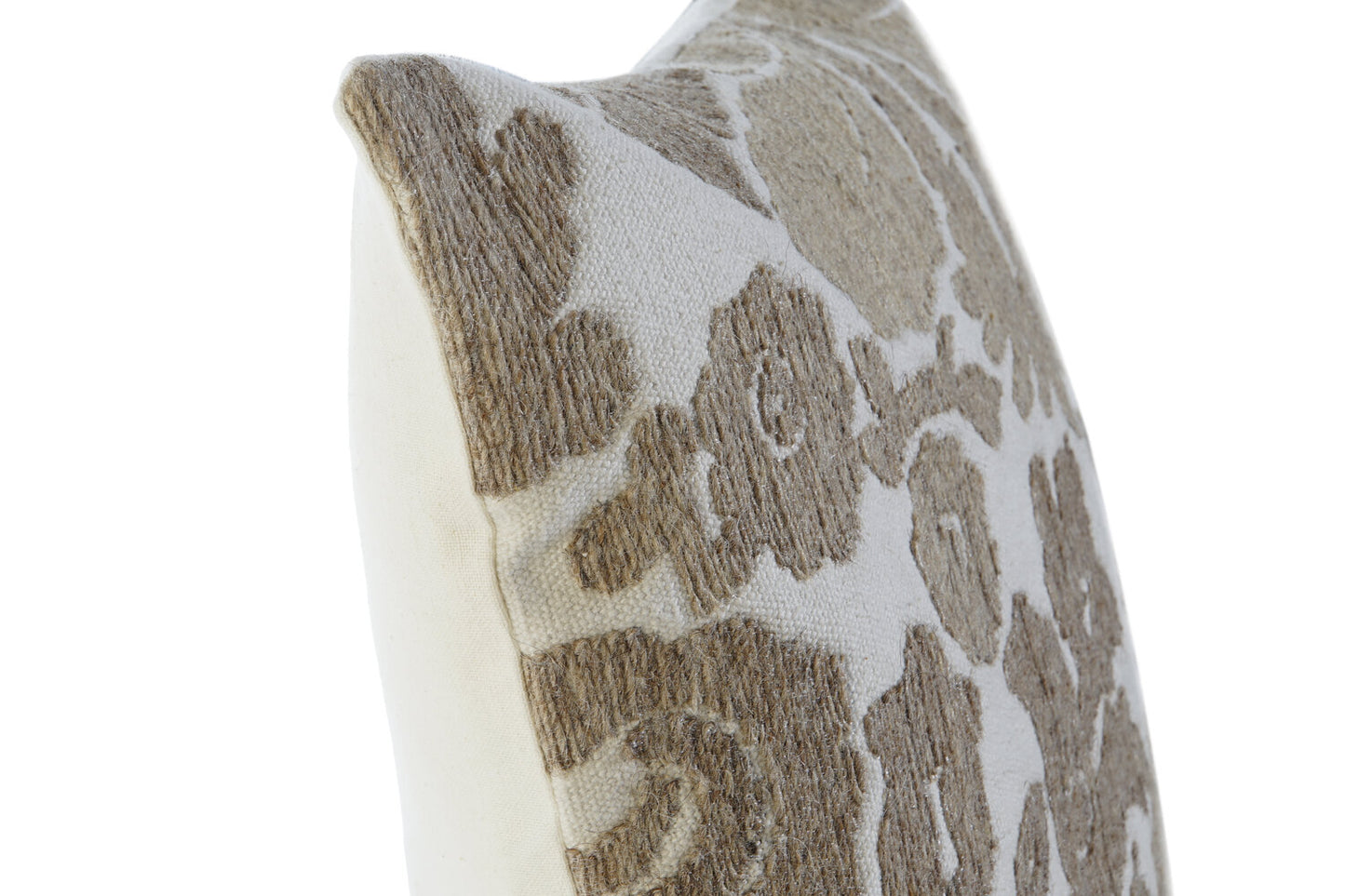COJIN ALGODON 45X15X45 420GR: BORDADO BEIGE
