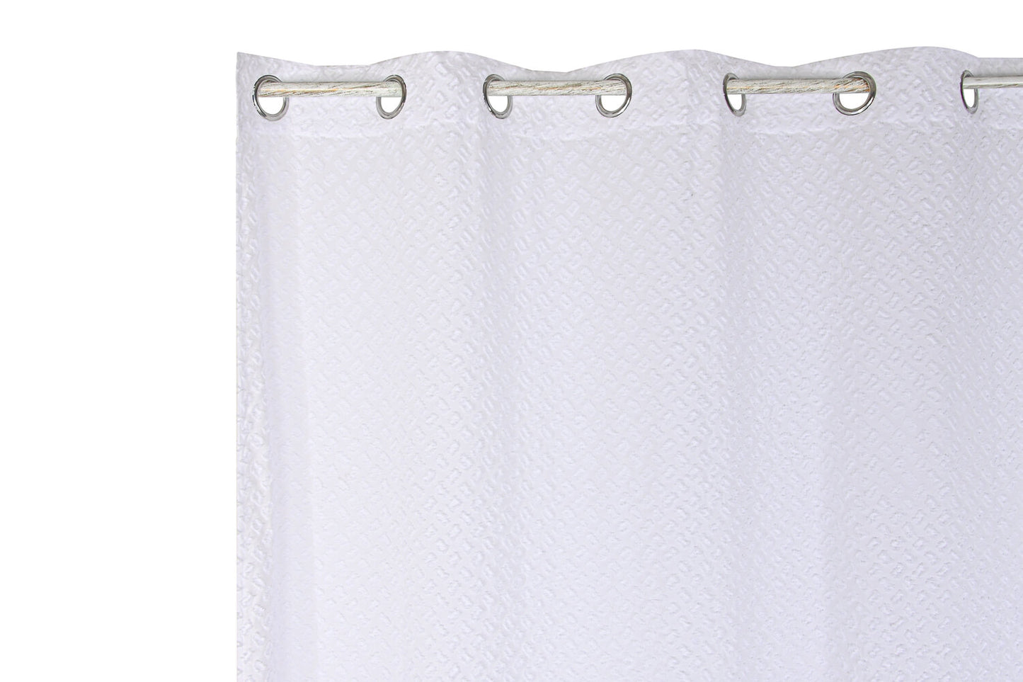 CORTINA POLIESTER 140X260X260 BORDADO BLANCO