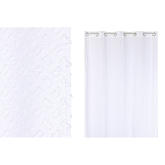 CORTINA POLIESTER 140X260X260 BORDADO BLANCO