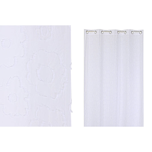 CORTINA POLIESTER 140X260X260 BORDADO BLANCO