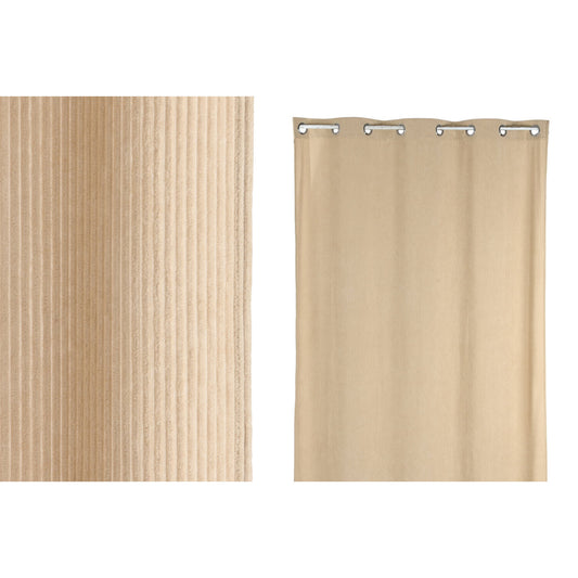 CORTINA POLIESTER 140X260X260 PANA GRUESA BEIGE