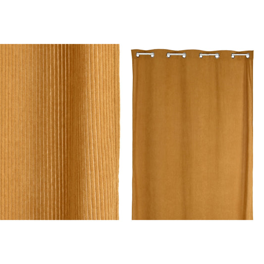 CORTINA POLIESTER 140X260X260 PANA GRUESA MOSTAZA