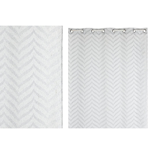 CORTINA POLIESTER 140X260 8 ANILLAS GRIS CLARO