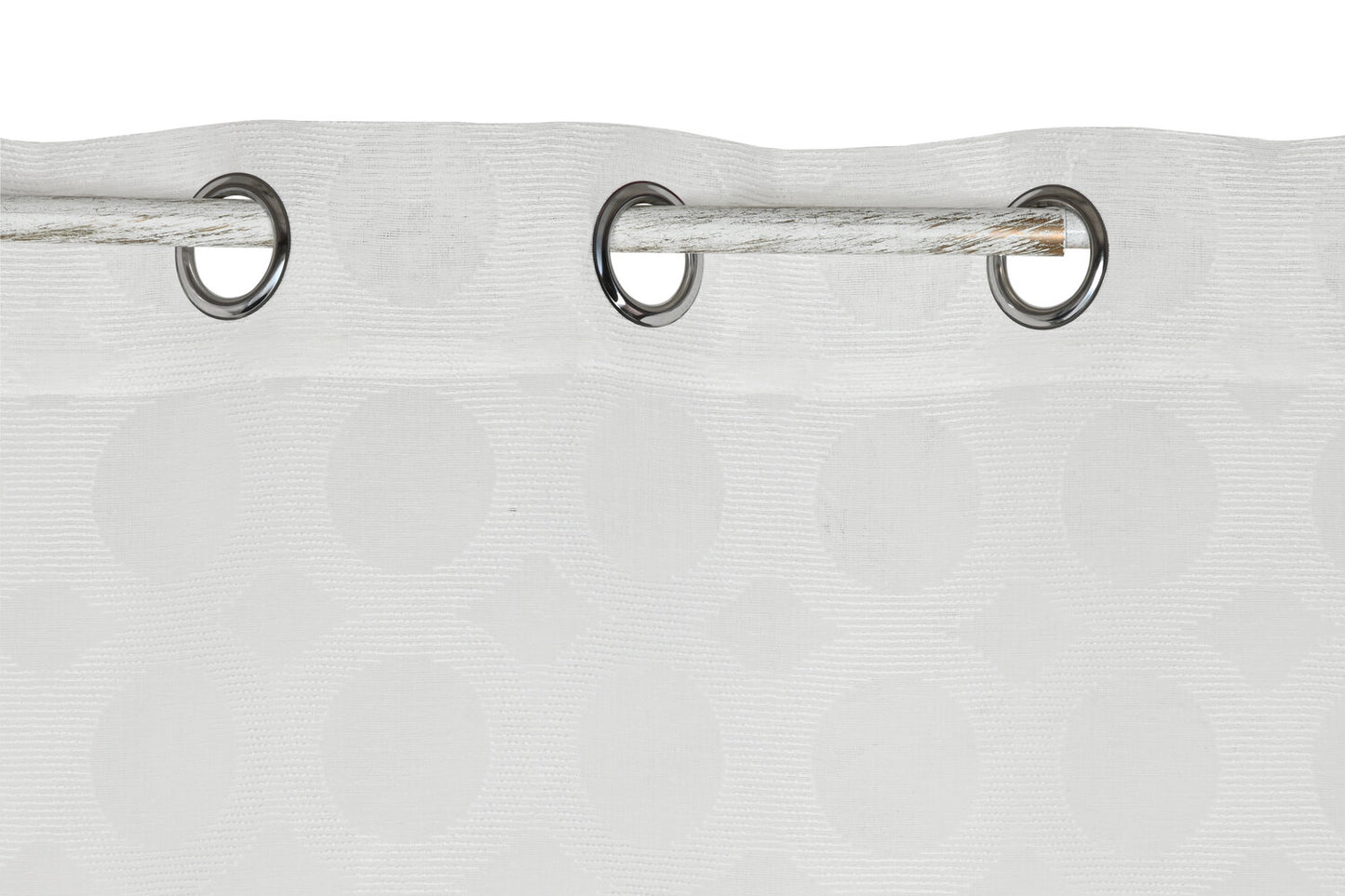 CORTINA POLIESTER 140X260 8 ANILLAS BLANCO