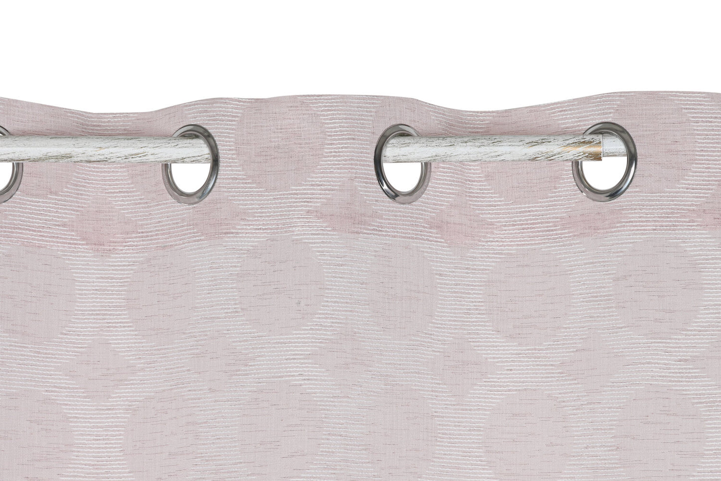 CORTINA POLIESTER 140X260 8 ANILLAS ROSA PALO