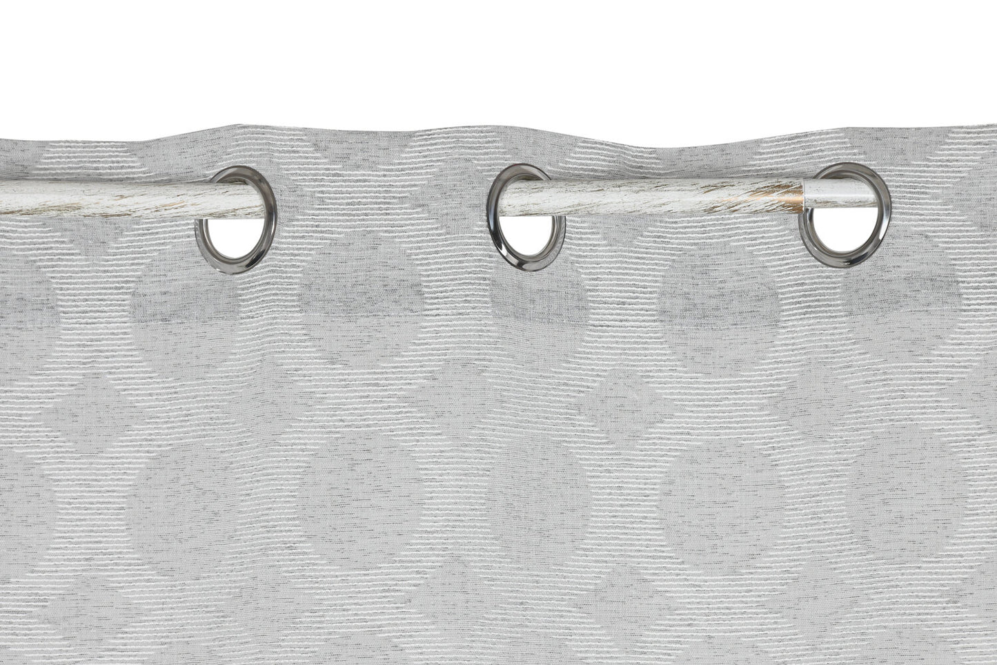 CORTINA POLIESTER 140X260 8 ANILLAS GRIS CLARO