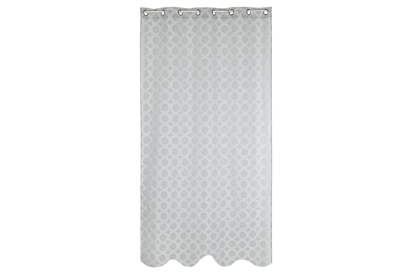 CORTINA POLIESTER 140X260 8 ANILLAS GRIS CLARO