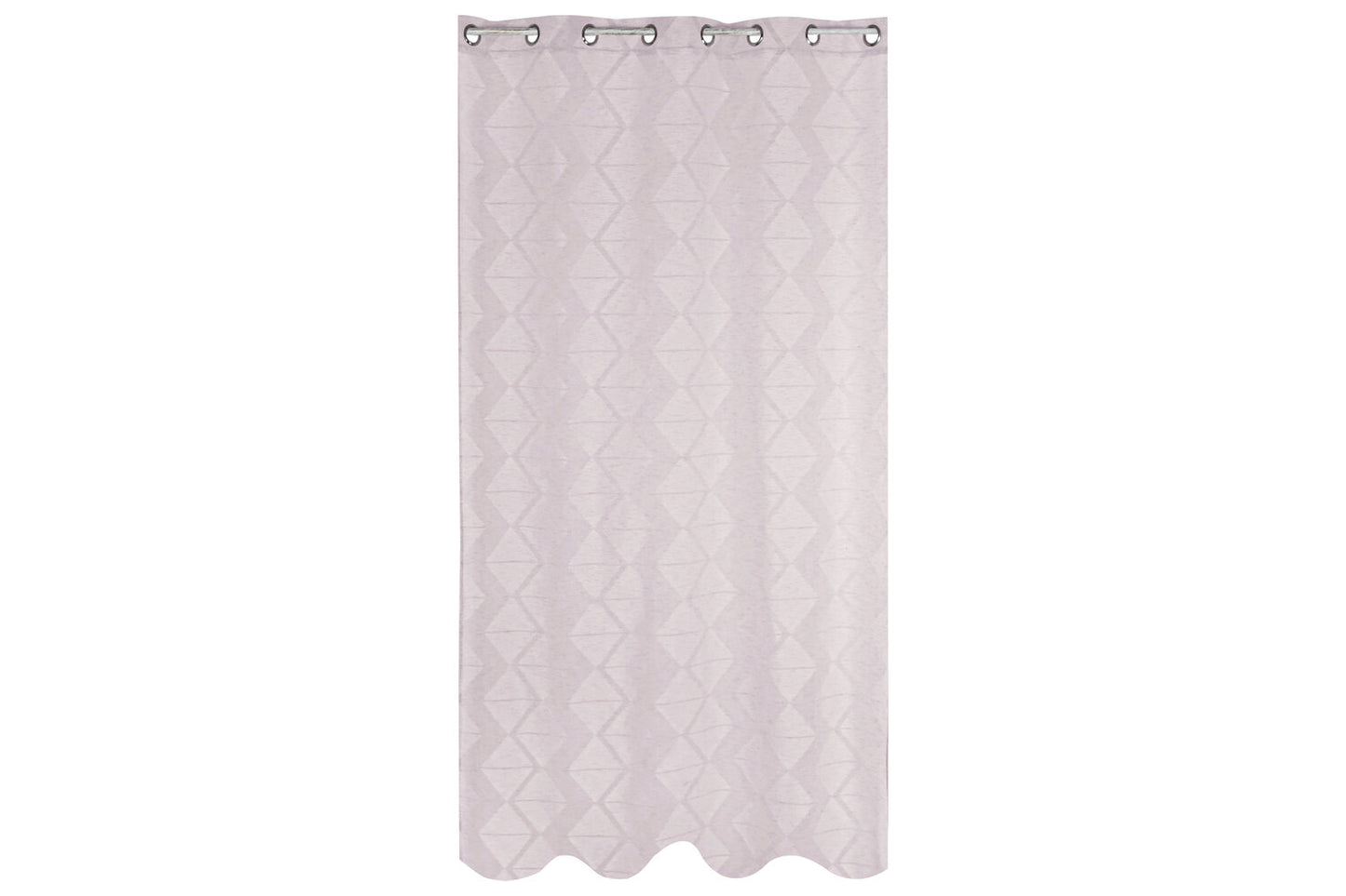 CORTINA POLIESTER 140X260 8 ANILLAS ROSA PALO
