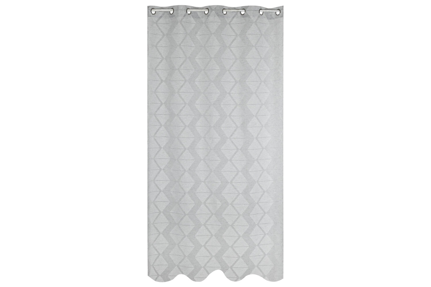 CORTINA POLIESTER 140X260 8 ANILLAS GRIS CLARO