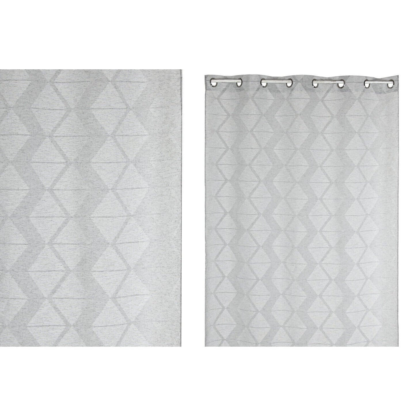 CORTINA POLIESTER 140X260 8 ANILLAS GRIS CLARO