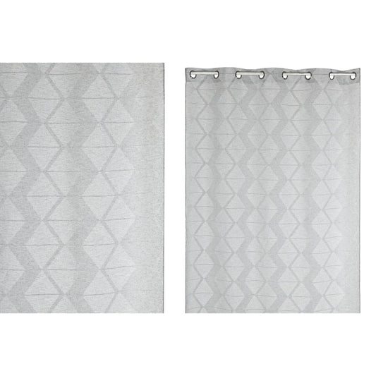 CORTINA POLIESTER 140X260 8 ANILLAS GRIS CLARO