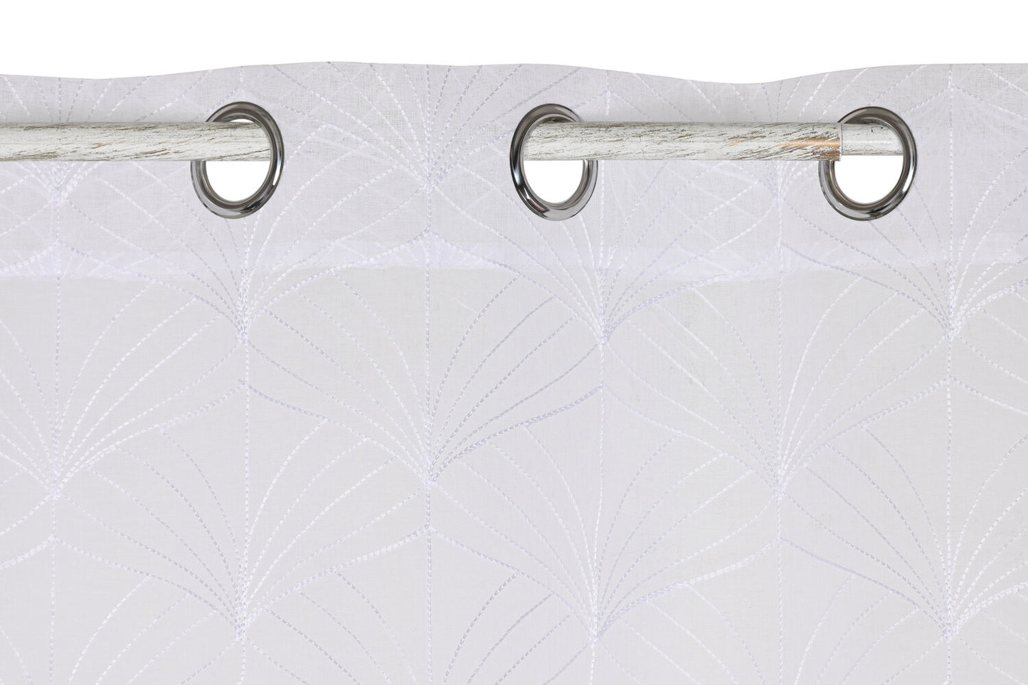 CORTINA POLIESTER 140X260 8 ANILLAS BLANCO