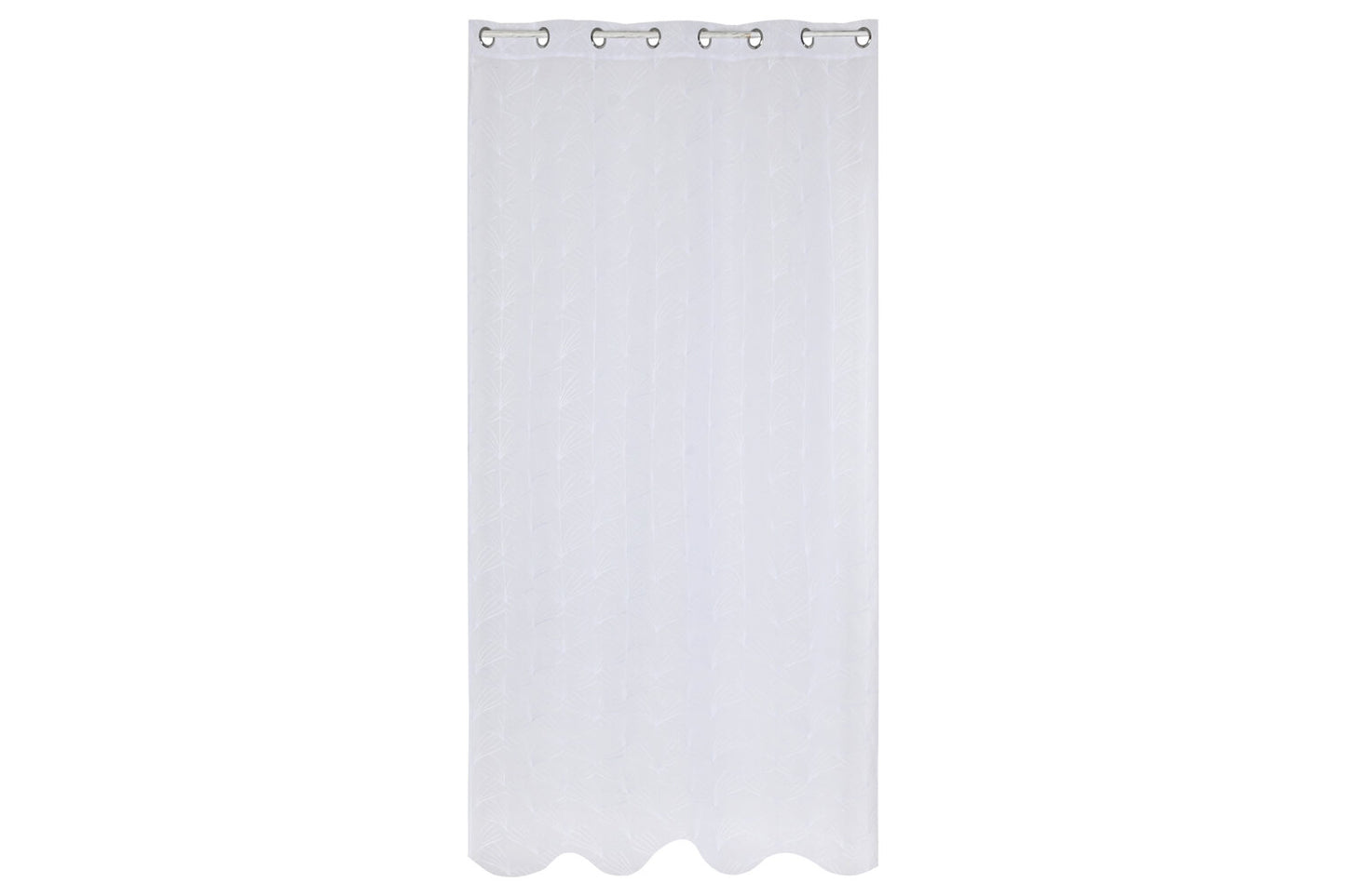 CORTINA POLIESTER 140X260 8 ANILLAS BLANCO