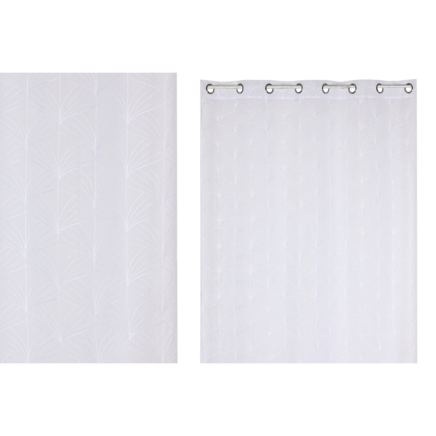 CORTINA POLIESTER 140X260 8 ANILLAS BLANCO