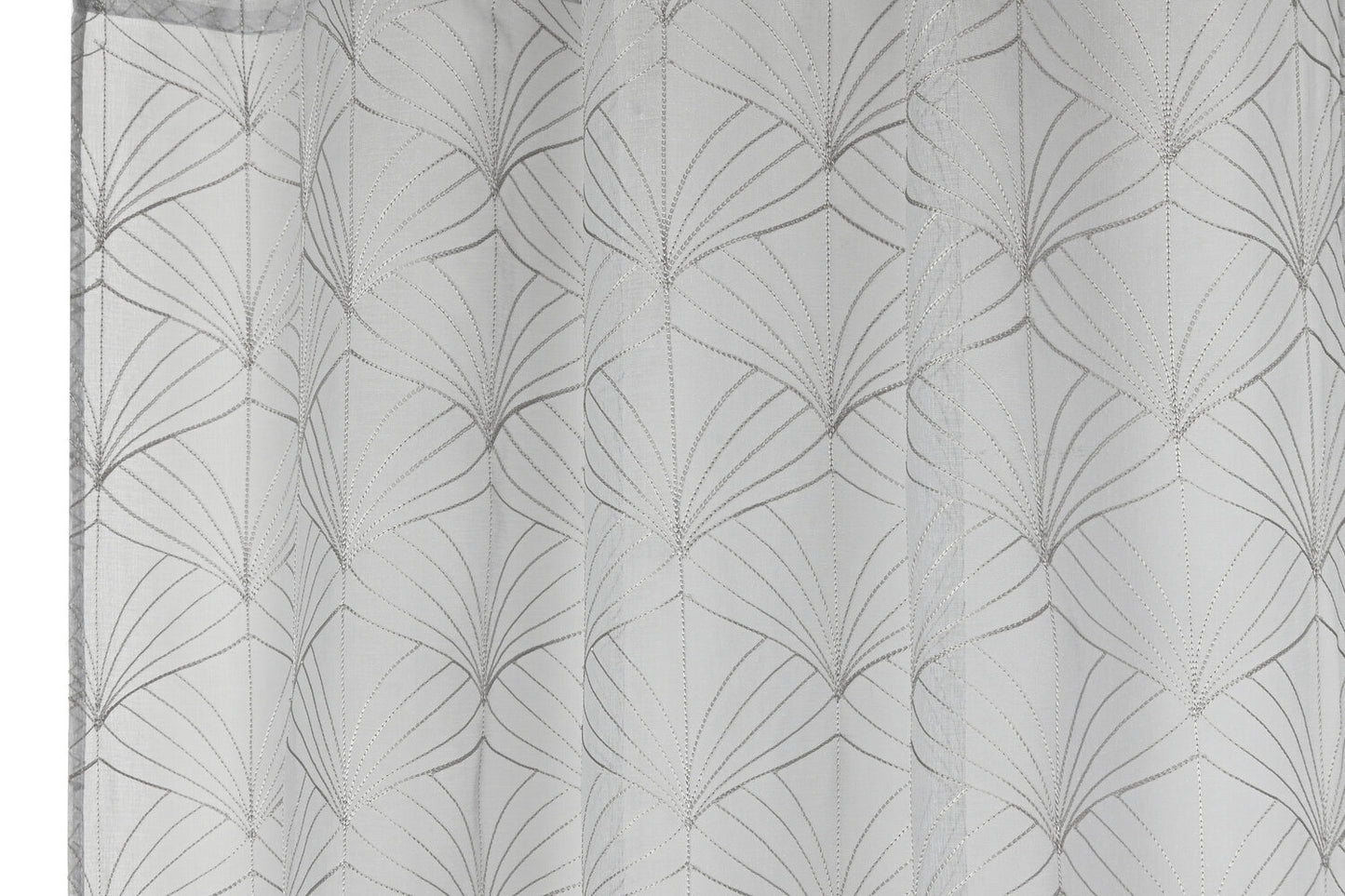 CORTINA POLIESTER 140X260 8 ANILLAS GRIS CLARO