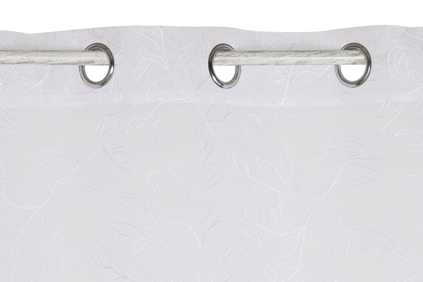 CORTINA POLIESTER 140X260 8 ANILLAS BLANCO
