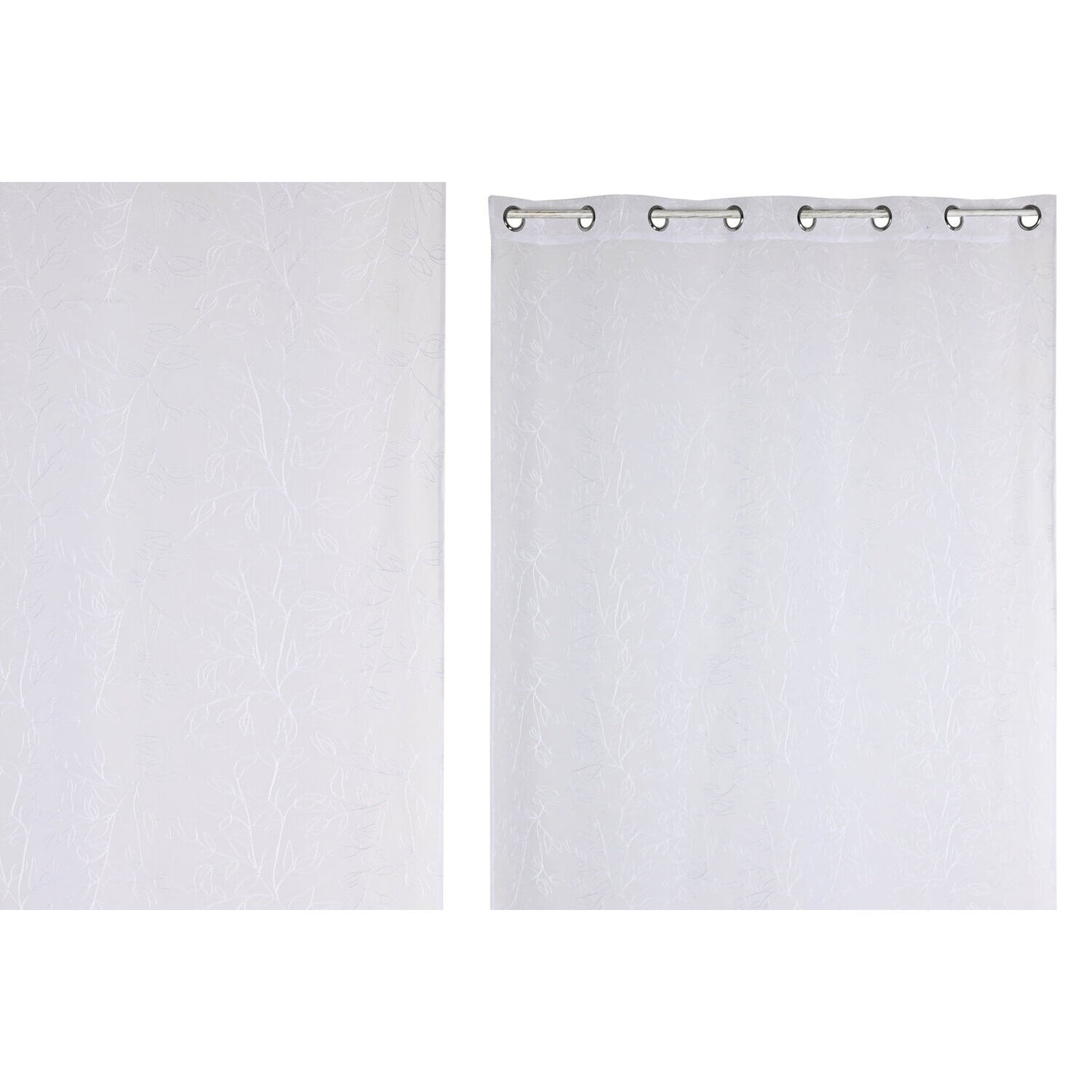 CORTINA POLIESTER 140X260 8 ANILLAS BLANCO