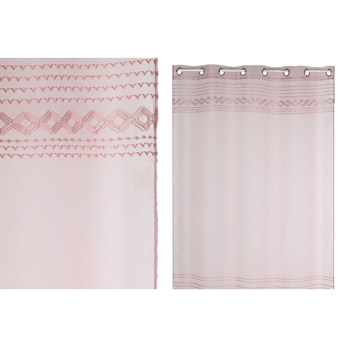 CORTINA POLIESTER 140X260 ROSA PALO