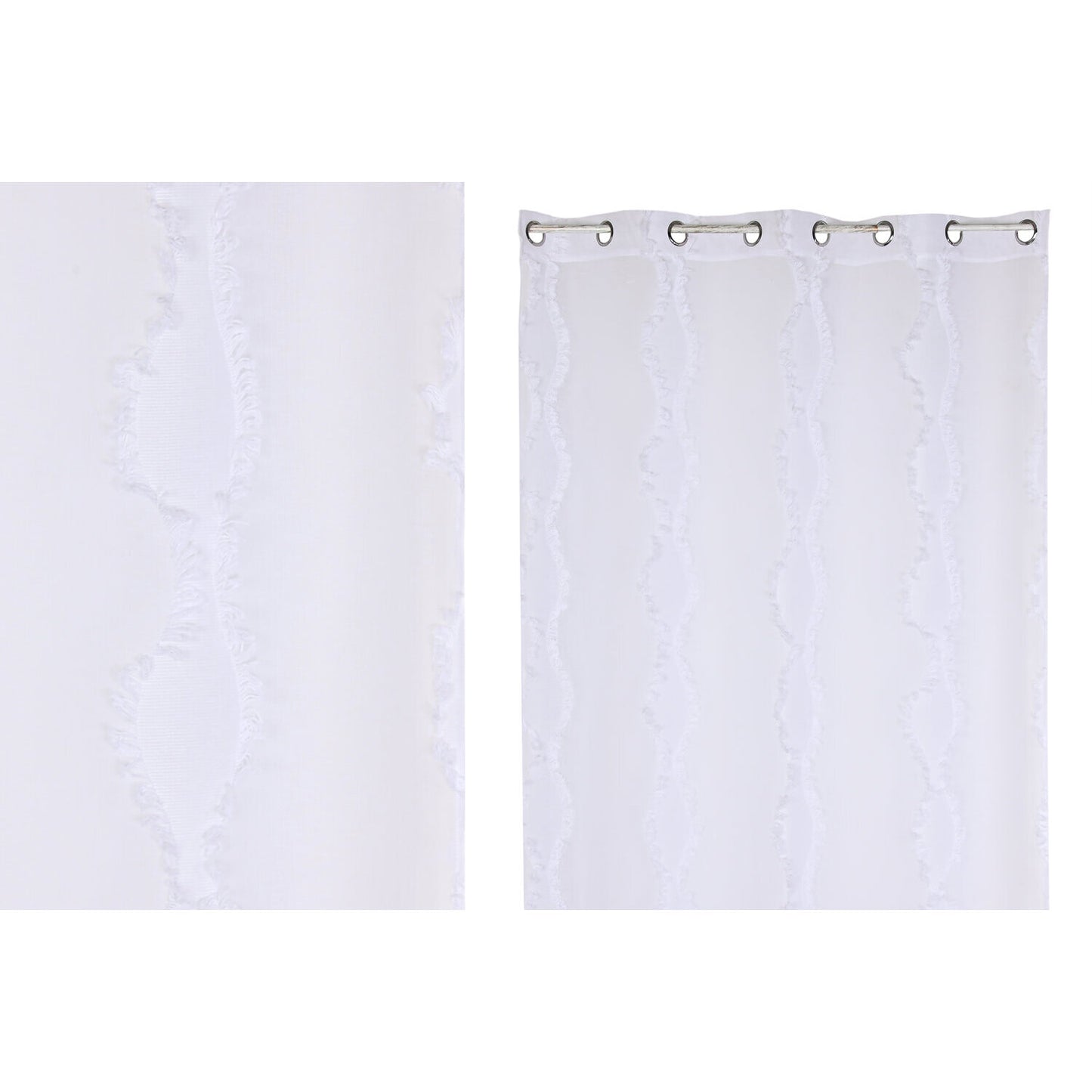 CORTINA POLIESTER 140X260 8 ANILLAS BLANCO