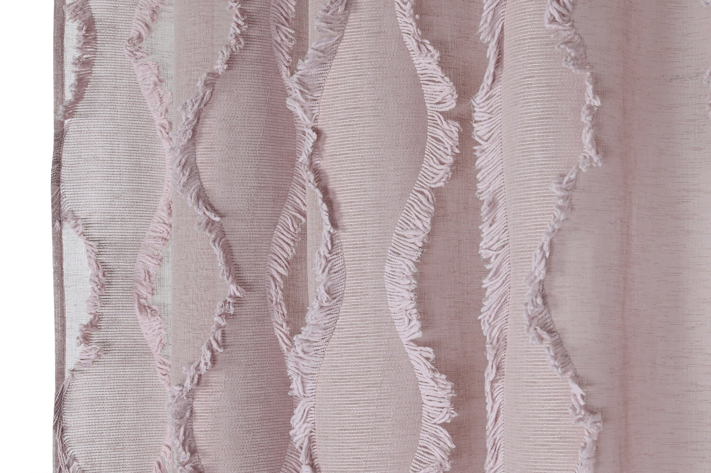 CORTINA POLIESTER 140X260 8 ANILLAS ROSA PALO