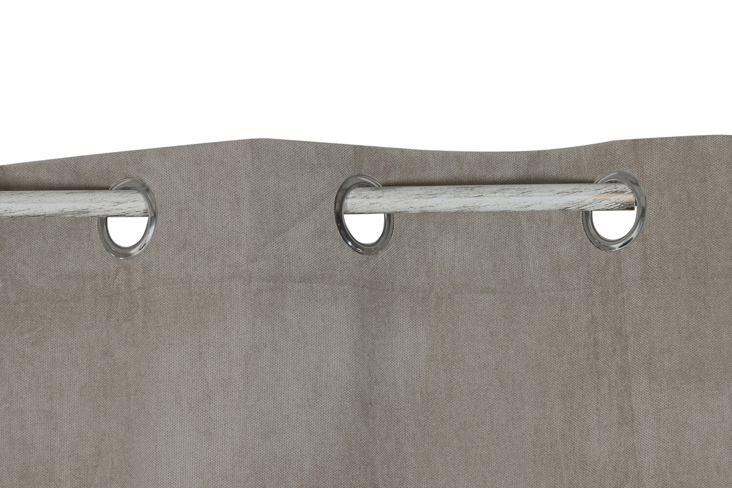 CORTINA POLIESTER 140X260 8 ANILLAS TOPO