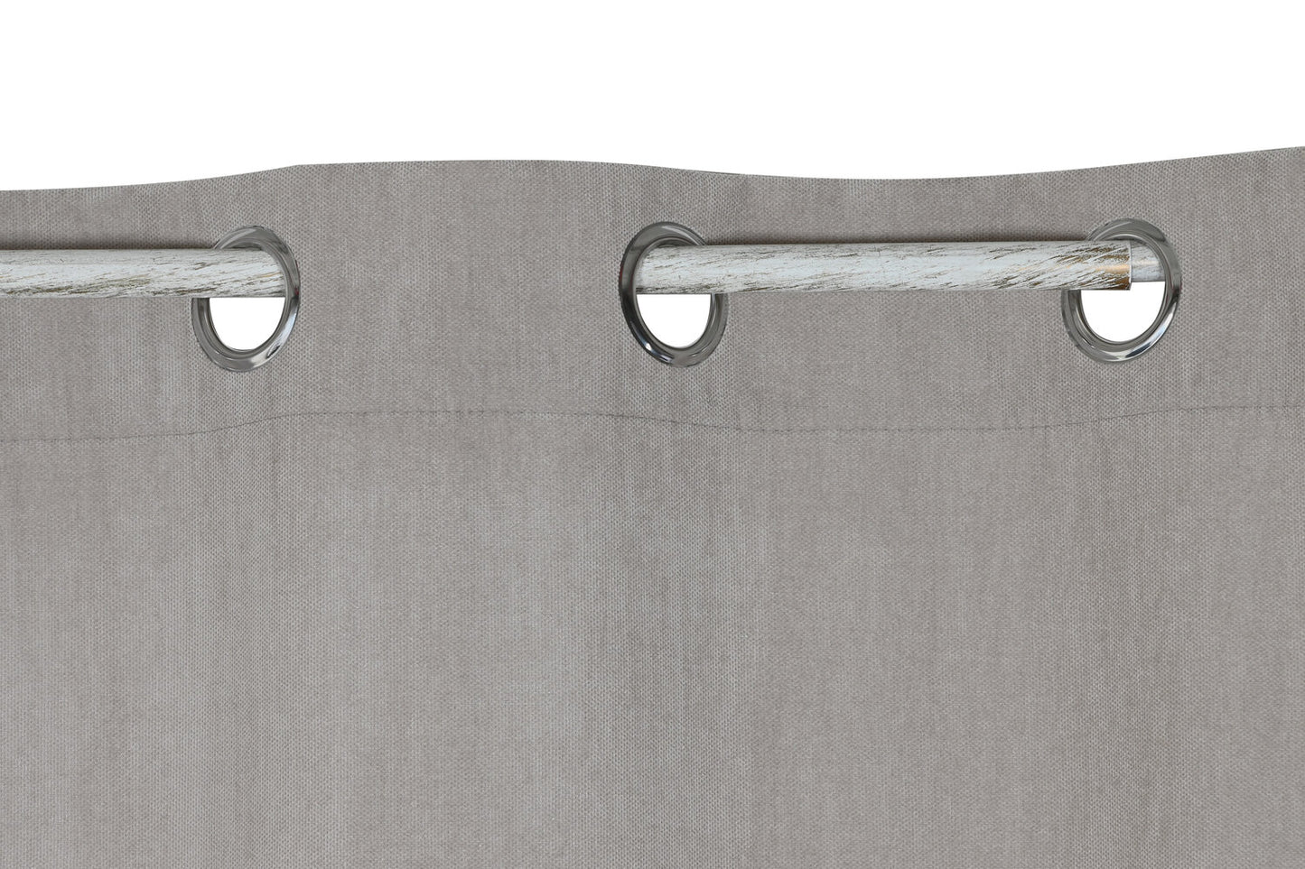 CORTINA POLIESTER 140X280 8 ANILLAS GRIS CLARO