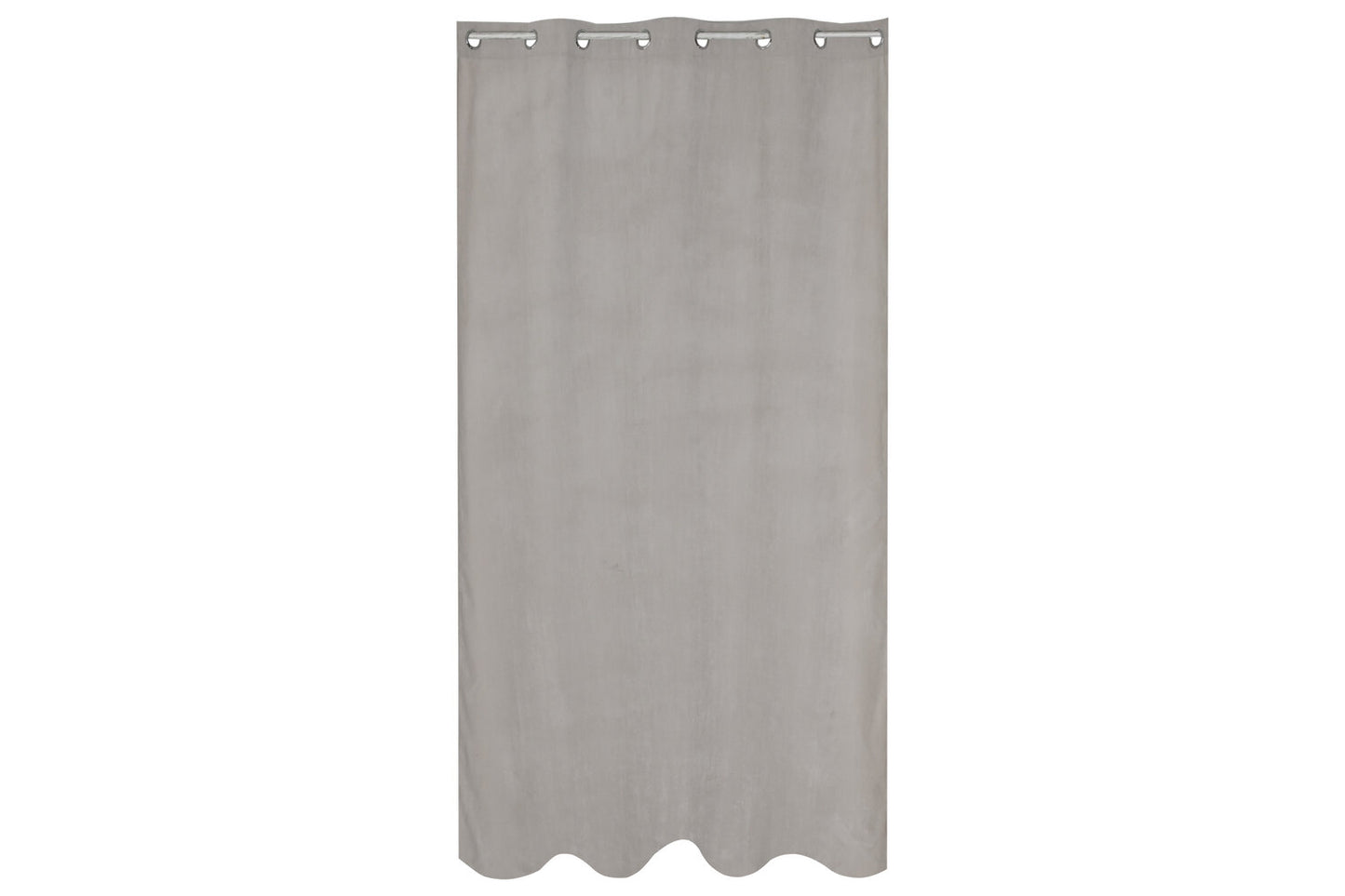 CORTINA POLIESTER 140X280 8 ANILLAS GRIS CLARO