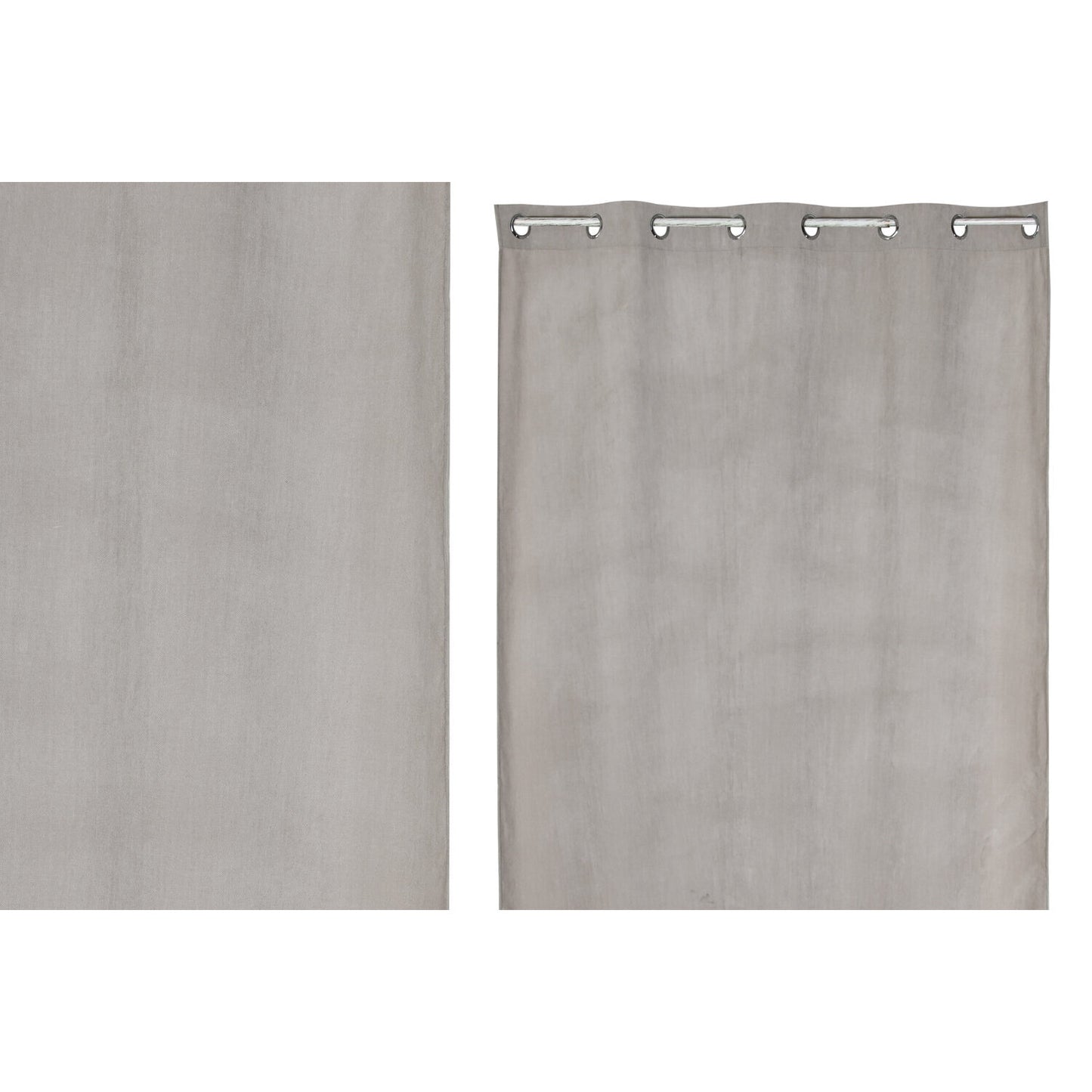CORTINA POLIESTER 140X280 8 ANILLAS GRIS CLARO