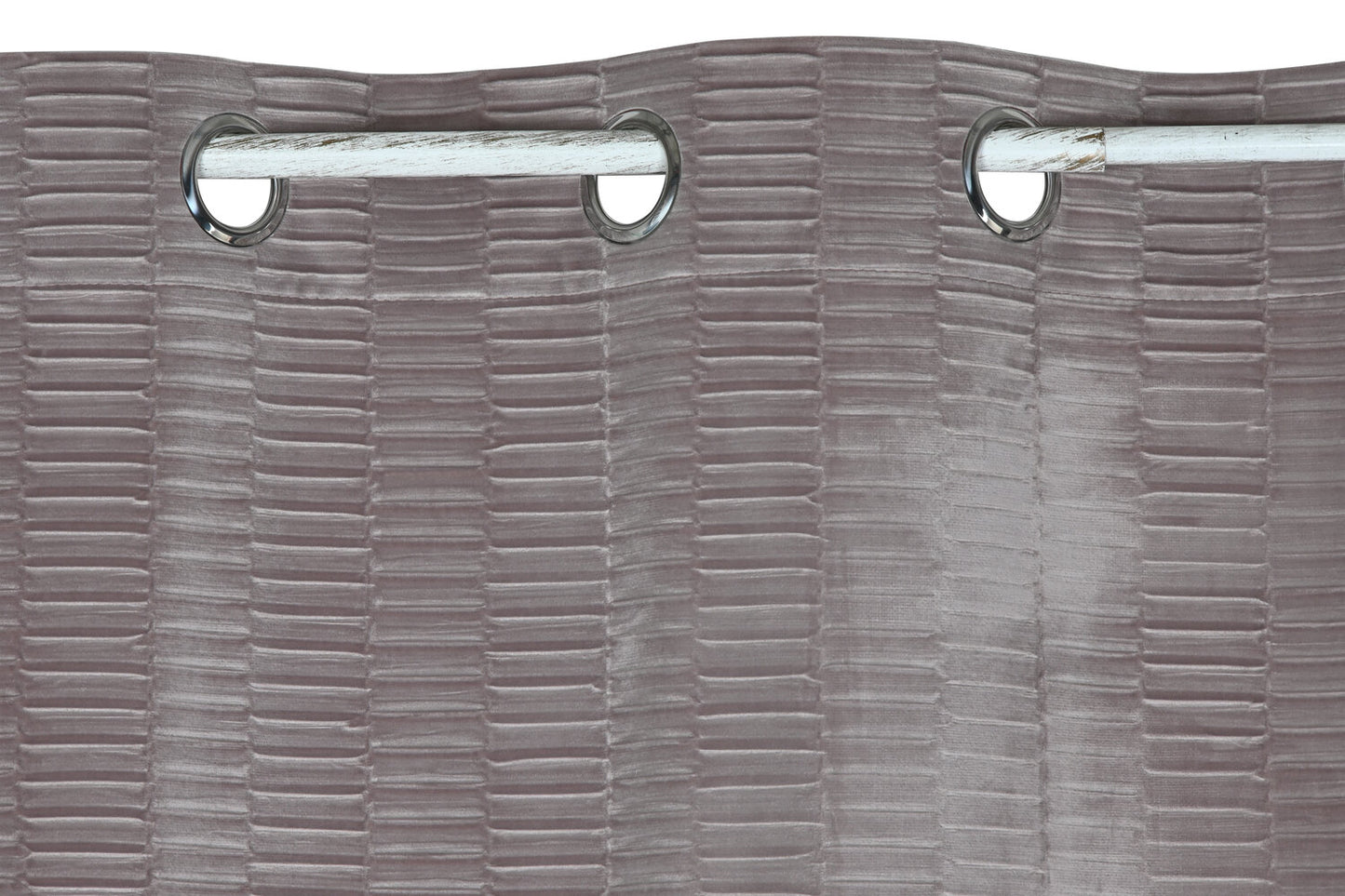 CORTINA POLIESTER 140X260 8 ANILLAS ROSA PALO