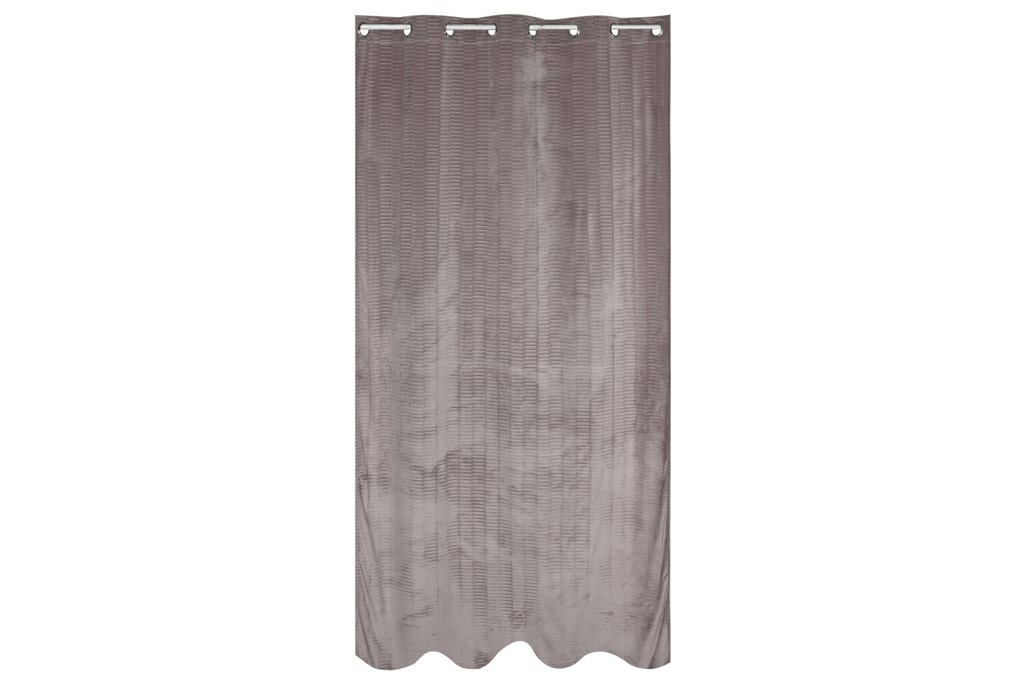 CORTINA POLIESTER 140X260 8 ANILLAS ROSA PALO