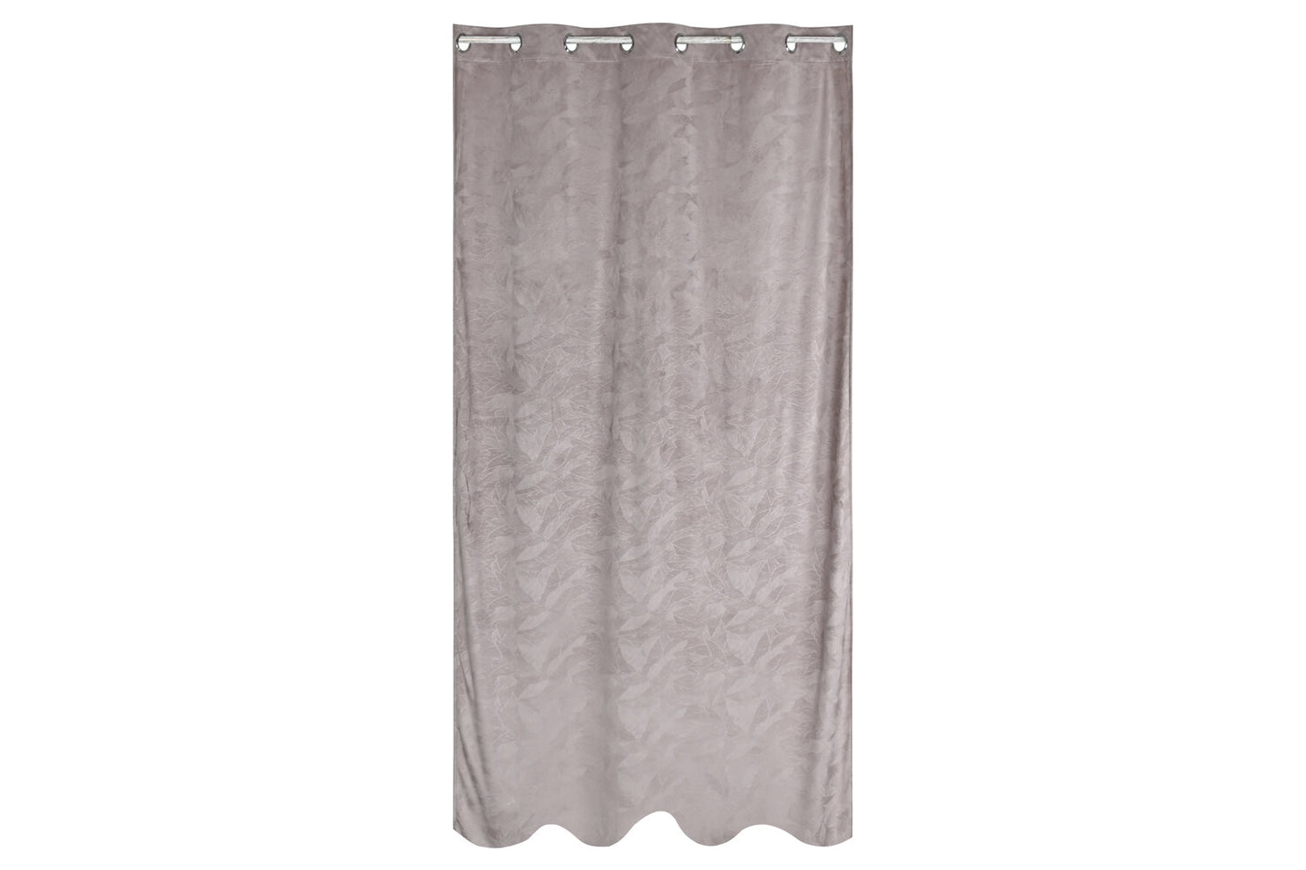 CORTINA POLIESTER 140X260 8 ANILLAS ROSA PALO