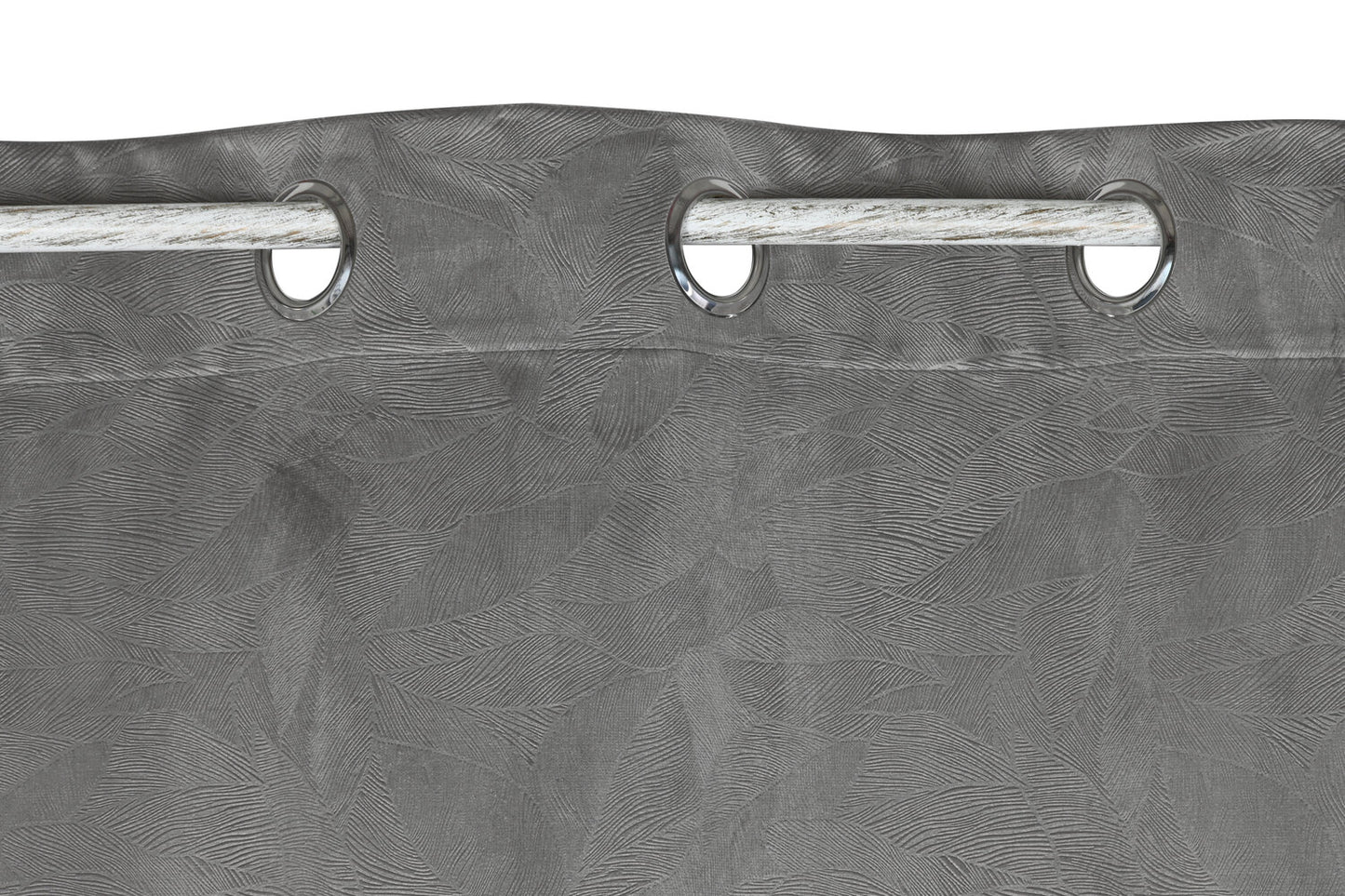 CORTINA POLIESTER 140X260 8 ANILLAS GRIS CLARO