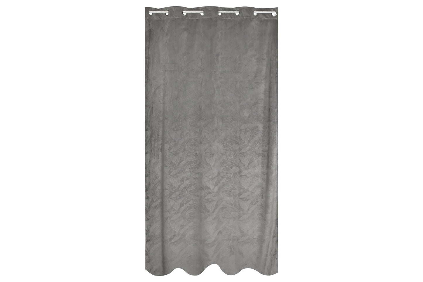 CORTINA POLIESTER 140X260 8 ANILLAS GRIS CLARO