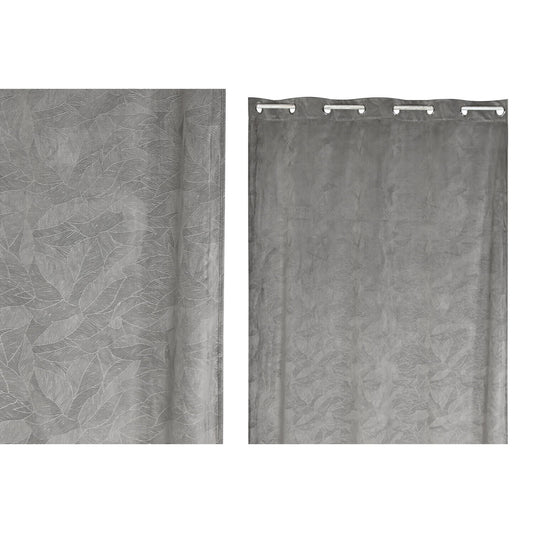 CORTINA POLIESTER 140X260 8 ANILLAS GRIS CLARO
